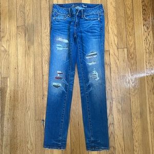 American Eagle low rise skinny jeans size 4 reg